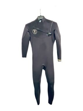Vissla 7 Seas full chest zip stretch mens Wetsuit warmsuit black sports M Tall